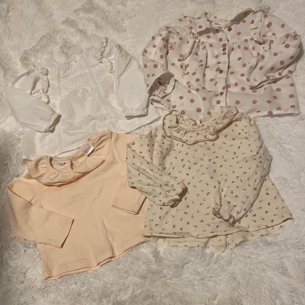 Bundle of 4 Zara Baby Tops